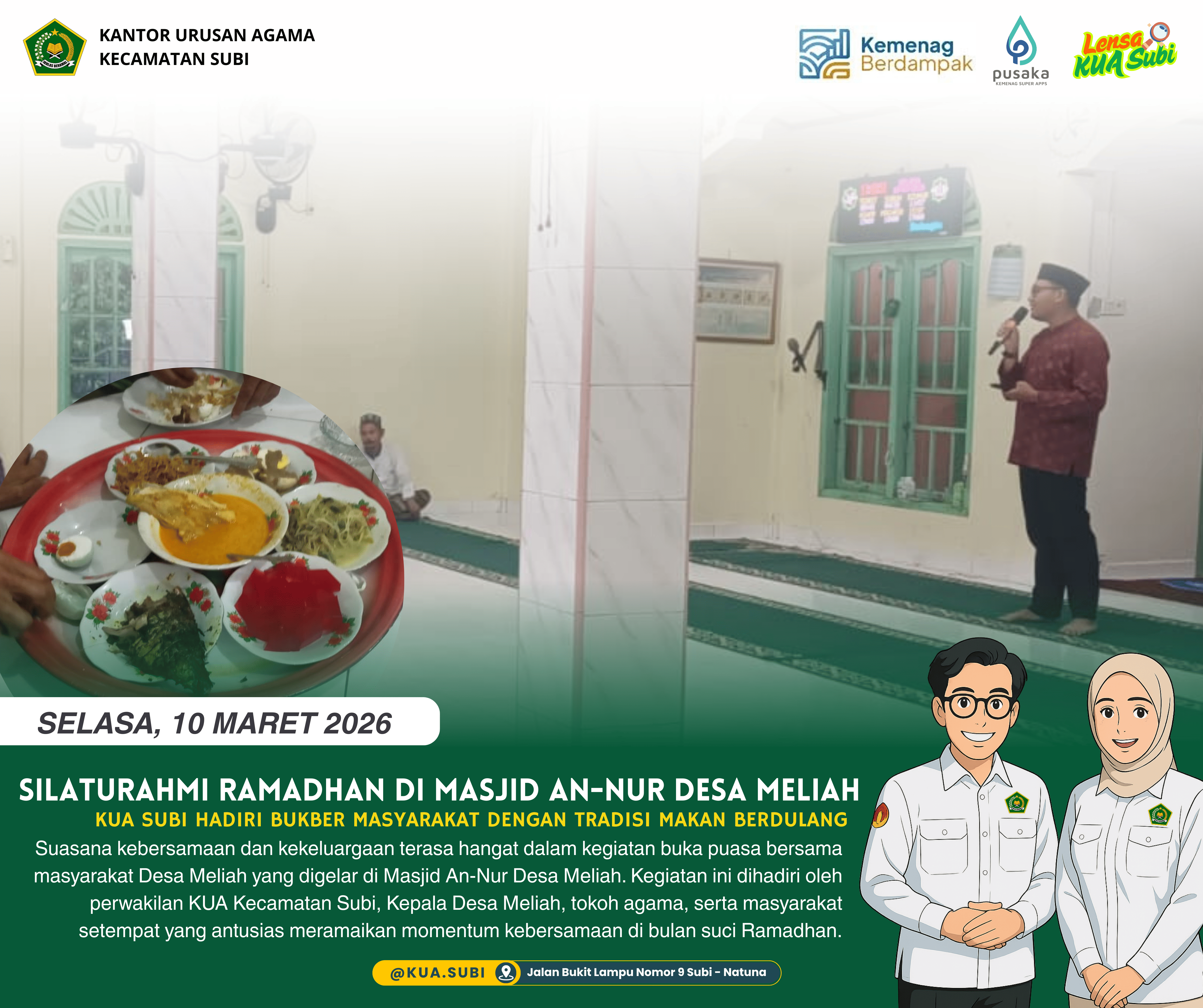 Tradisi Makan Berdulang Warnai Buka Puasa Bersama Masyarakat Desa Meliah